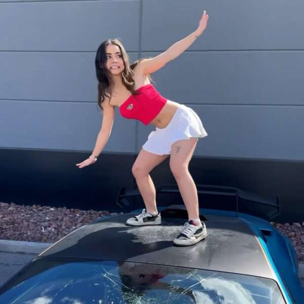 OnlyFans Beauty Trashes GBP 260k Lambo Dancing On Roof